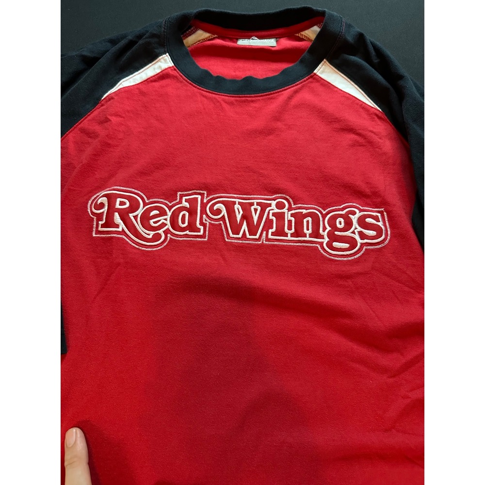 NHL Detroit Red Wings Exclusive Club Collection Raglan Shirt Red Black XL